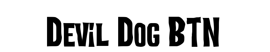 Devil Dog BTN cкачати шрифт безкоштовно